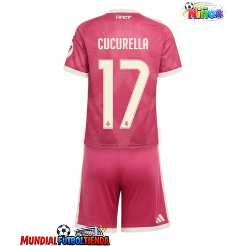 Camiseta Real Madrid Marc Cucurella #17 Tercera Equipación Replica 2026-27 para niños mangas cortas (+ Pantalones cortos)